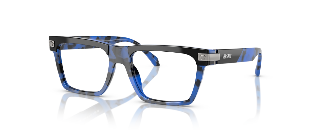 Versace VE3354 Top Black/Havana Blue Frames Versace VE3354 Top Black/Havana Blue Frames