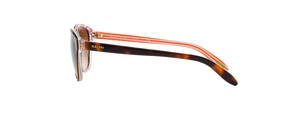 Ralph RA5128 Shiny Havana On Orange Stripes Sunglasses