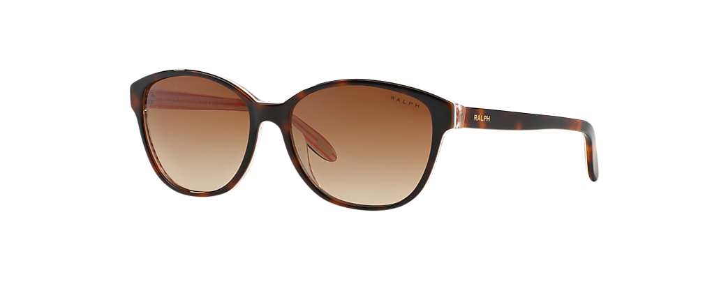 Ralph RA5128 Shiny Havana On Orange Stripes Sunglasses