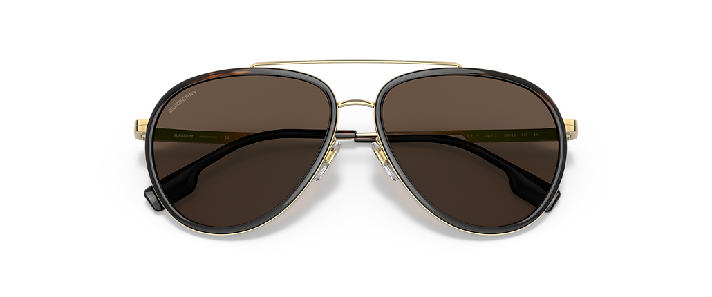 Burberry BE3125 Oliver Gold Sunglasses Burberry BE3125 Oliver Gold Sunglasses