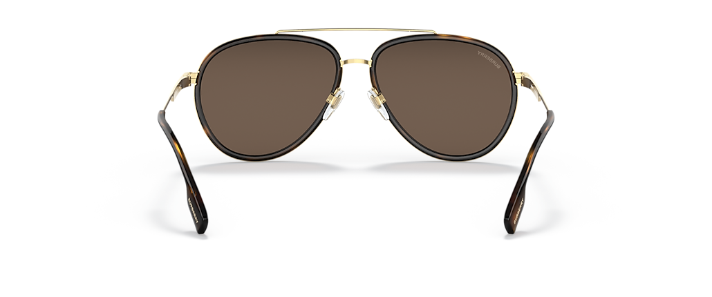 Burberry BE3125 Oliver Gold Sunglasses Burberry BE3125 Oliver Gold Sunglasses