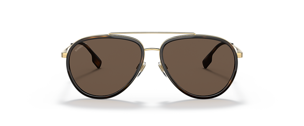 Burberry BE3125 Oliver Gold Sunglasses Burberry BE3125 Oliver Gold Sunglasses