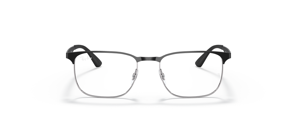Ray-Ban RB6363 Optics Black On Silver Frames Ray-Ban RB6363 Optics Black On Silver Frames