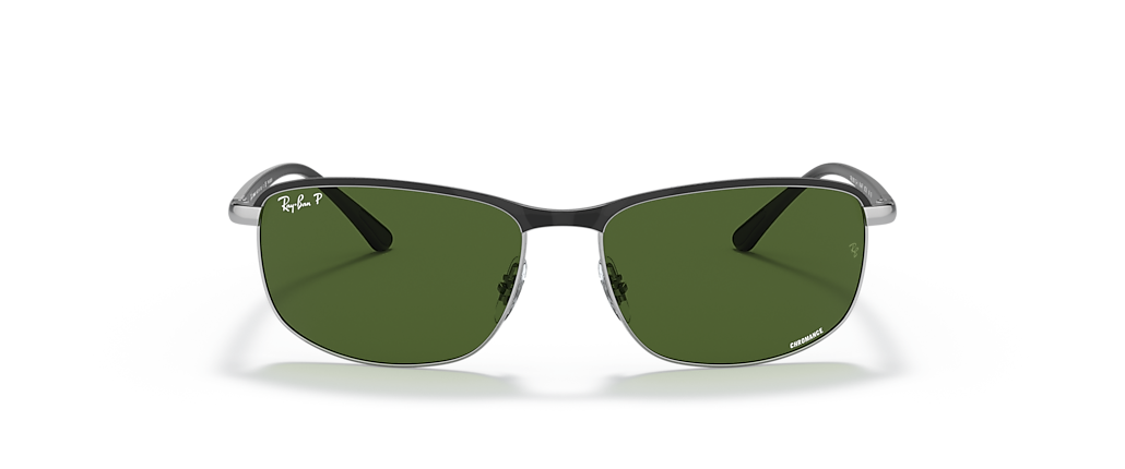 Ray-Ban RB3671CH Chromance Black On Silver Sunglasses Ray-Ban RB3671CH Chromance Black On Silver Sunglasses