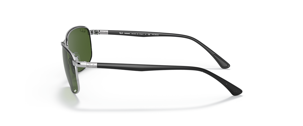 Ray-Ban RB3671CH Chromance Black On Silver Sunglasses Ray-Ban RB3671CH Chromance Black On Silver Sunglasses