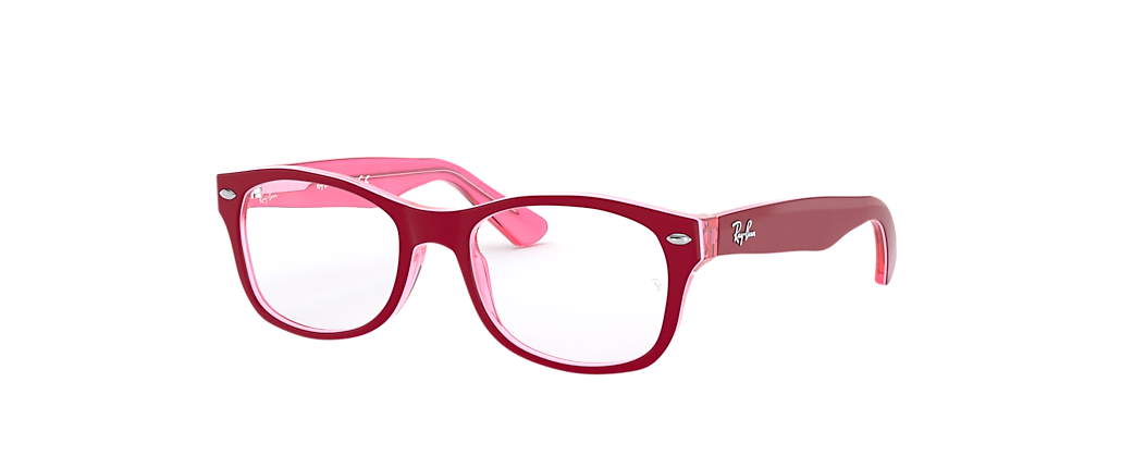 Ray-Ban RB1528 Optics Kids Bordeaux On Pink Frames