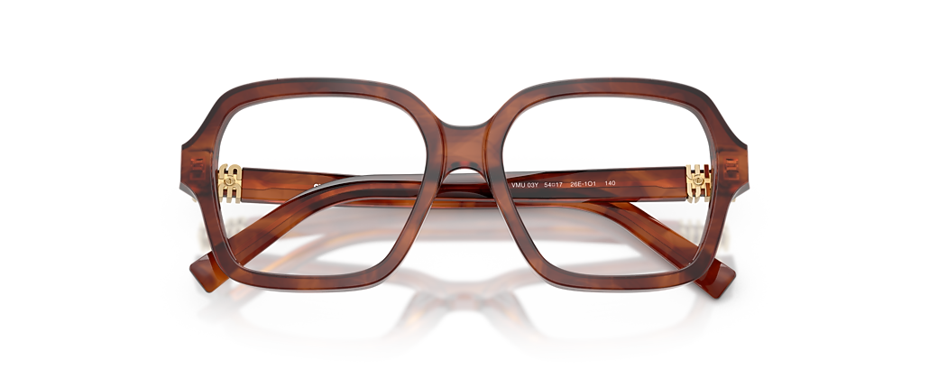 Miu Miu MU 03YV Striped Tobacco Frames