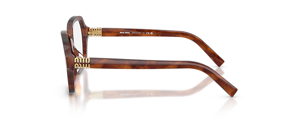 Miu Miu MU 03YV Striped Tobacco Frames