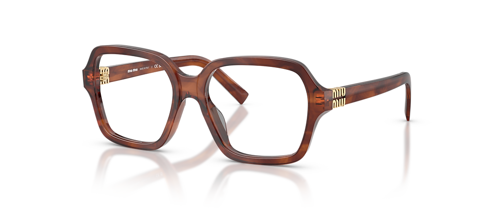 Miu Miu MU 03YV Striped Tobacco Frames