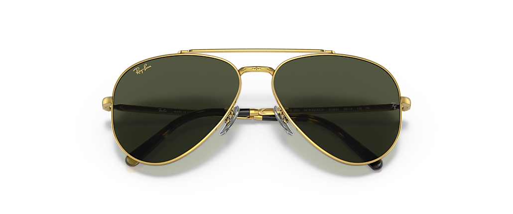 Ray-Ban RB3625 New Aviator Gold Sunglasses Ray-Ban RB3625 New Aviator Gold Sunglasses