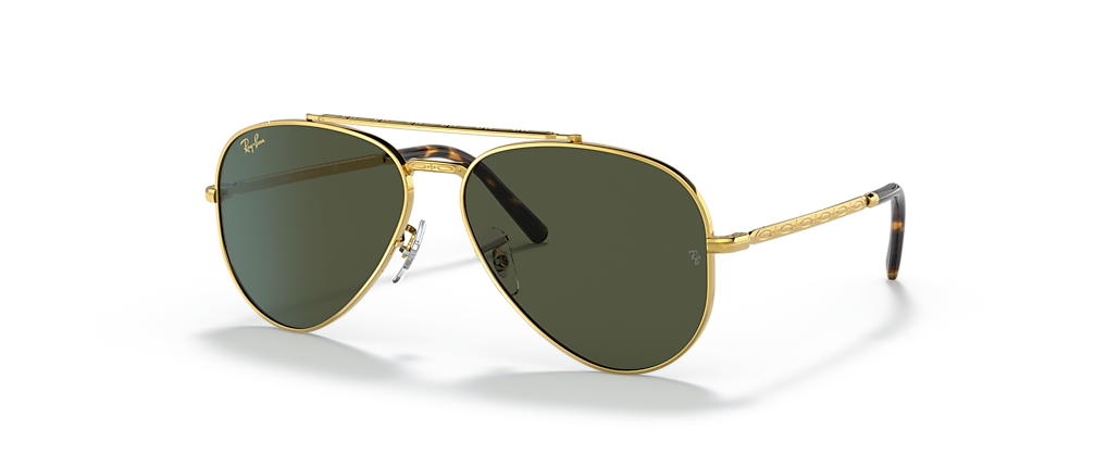 Ray-Ban RB3625 New Aviator Gold Sunglasses Ray-Ban RB3625 New Aviator Gold Sunglasses