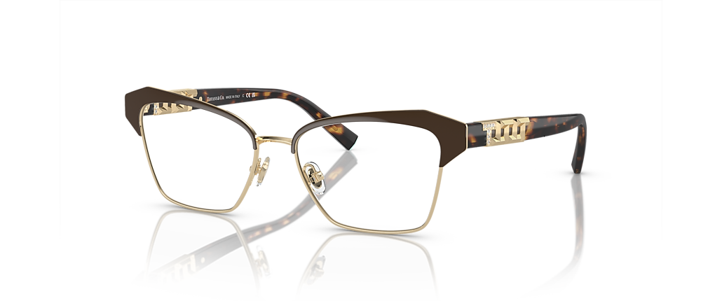 Tiffany & Co. TF1156B Brown On Pale Gold Frames Tiffany & Co. TF1156B Brown On Pale Gold Frames