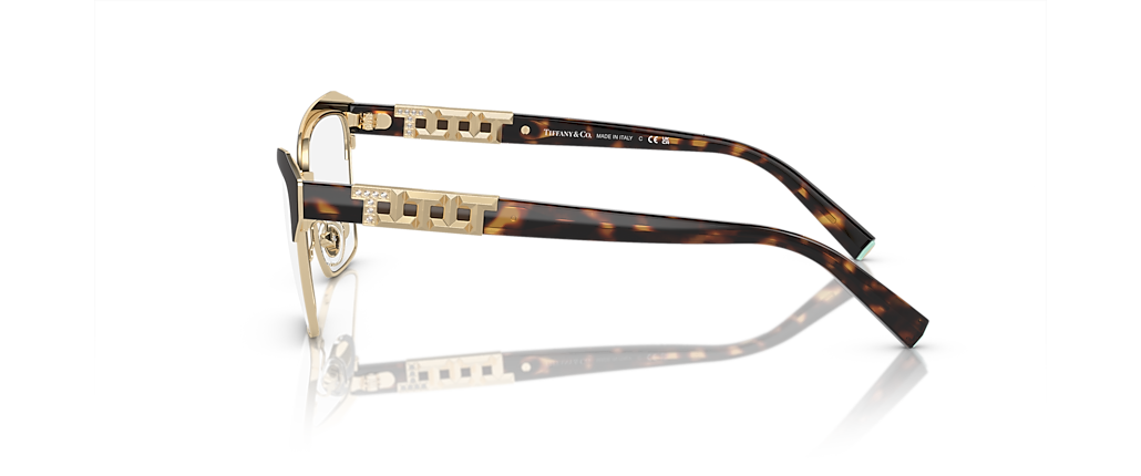 Tiffany & Co. TF1156B Brown On Pale Gold Frames