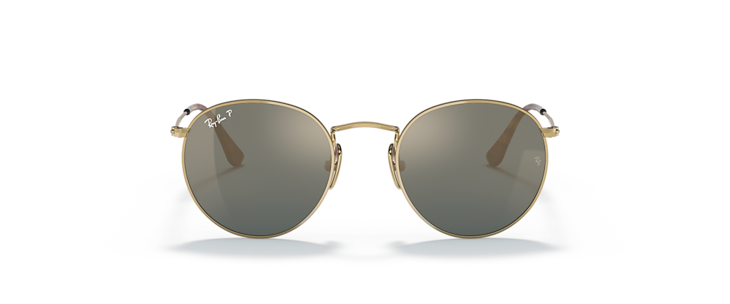Ray-Ban RB8247 Round Titanium Gold Sunglasses Ray-Ban RB8247 Round Titanium Gold Sunglasses
