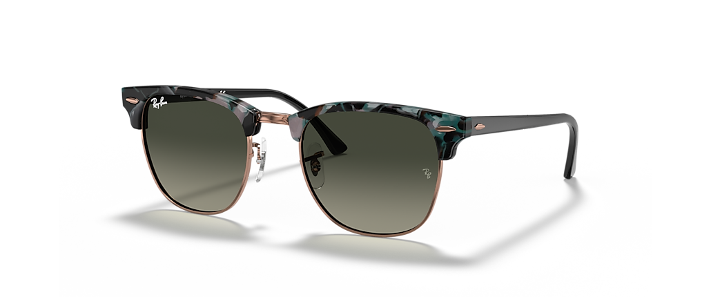 Ray-Ban RB3016 Clubmaster Fleck Grey Green Sunglasses Ray-Ban RB3016 Clubmaster Fleck Grey Green Sunglasses