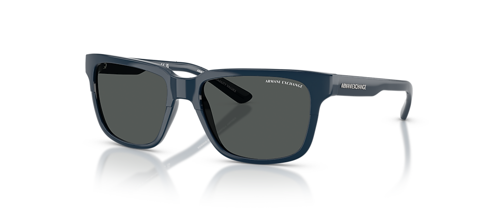 Armani Exchange AX4026S Shiny Navy Blue Sunglasses