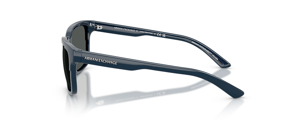 Armani Exchange AX4026S Shiny Navy Blue Sunglasses