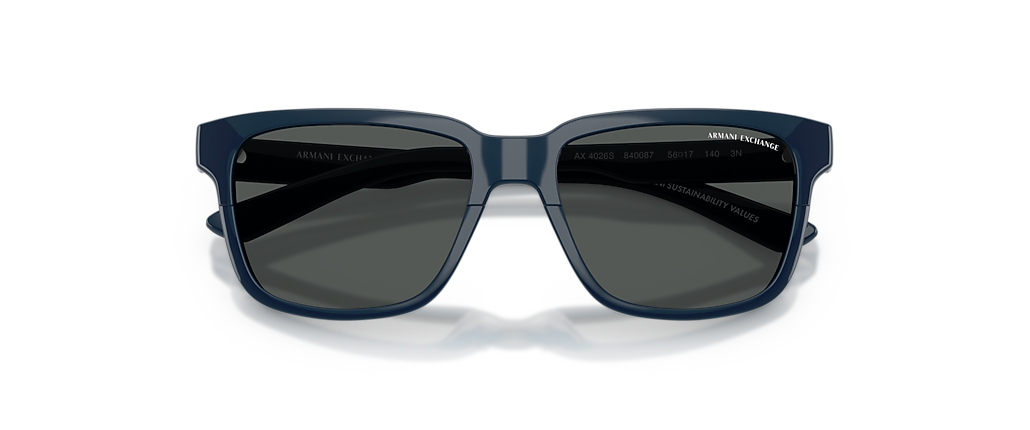 Armani Exchange AX4026S Shiny Navy Blue Sunglasses