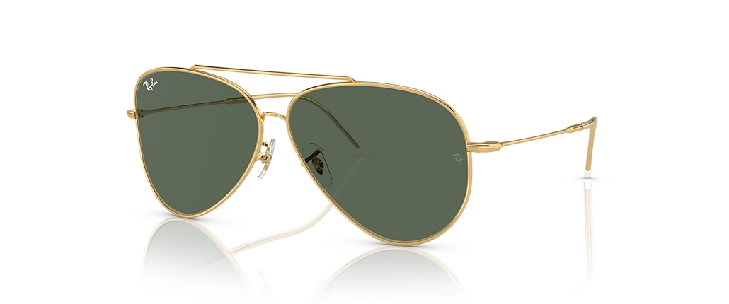 Ray-Ban RBR0101S Aviator Reverse Arista Gold Sunglasses