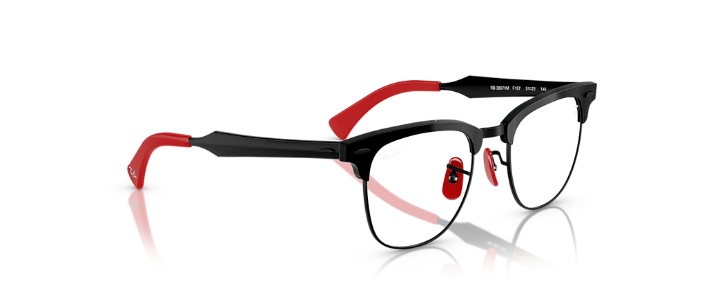 Ray-Ban RB3807VM Optics Scuderia Ferrari Collection Brushed Black On Black Frames Ray-Ban RB3807VM Optics Scuderia Ferrari Collection Brushed Black On Black Frames
