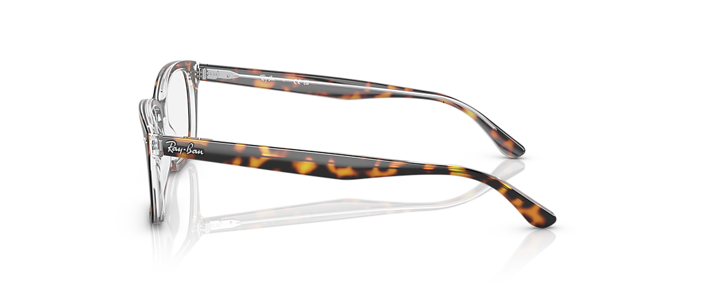 Ray-Ban RB5428F RB5428 Optics Havana On Transparent Frames