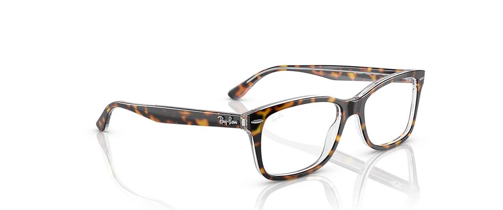 Ray-Ban RB5428F RB5428 Optics Havana On Transparent Frames