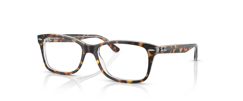 Ray-Ban RB5428F RB5428 Optics Havana On Transparent Frames