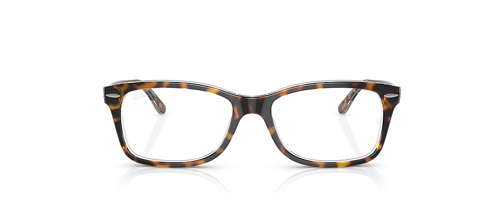 Ray-Ban RB5428F RB5428 Optics Havana On Transparent Frames