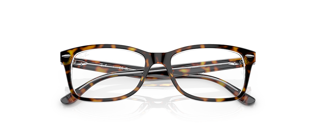 Ray-Ban RB5428F RB5428 Optics Havana On Transparent Frames