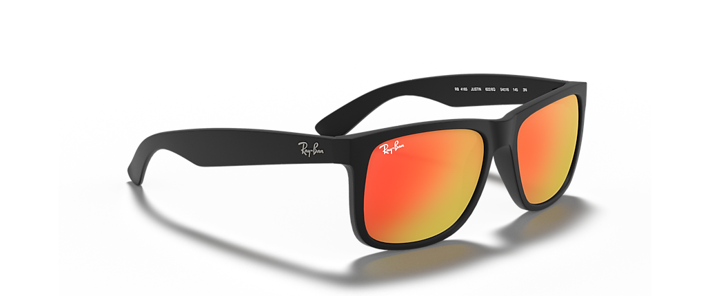 Ray-Ban RB4165 Justin Color Mix Rubber Black Sunglasses