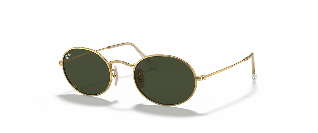 Ray-Ban RB3547 Oval Metal Arista Gold Sunglasses Ray-Ban RB3547 Oval Metal Arista Gold Sunglasses