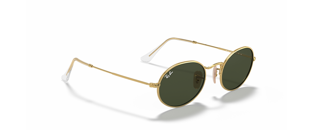 Ray-Ban RB3547 Oval Metal Arista Gold Sunglasses Ray-Ban RB3547 Oval Metal Arista Gold Sunglasses