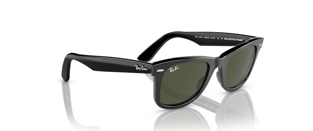 Ray-Ban RB2140 Original Wayfarer Bio-Based Black Sunglasses Ray-Ban RB2140 Original Wayfarer Bio-Based Black Sunglasses