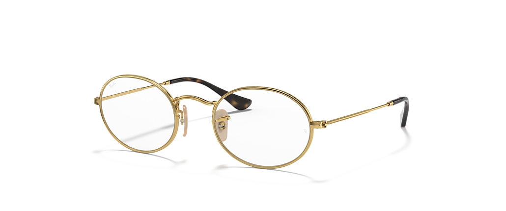 Ray-Ban RB3547V Oval Optics Arista Gold Frames Ray-Ban RB3547V Oval Optics Arista Gold Frames
