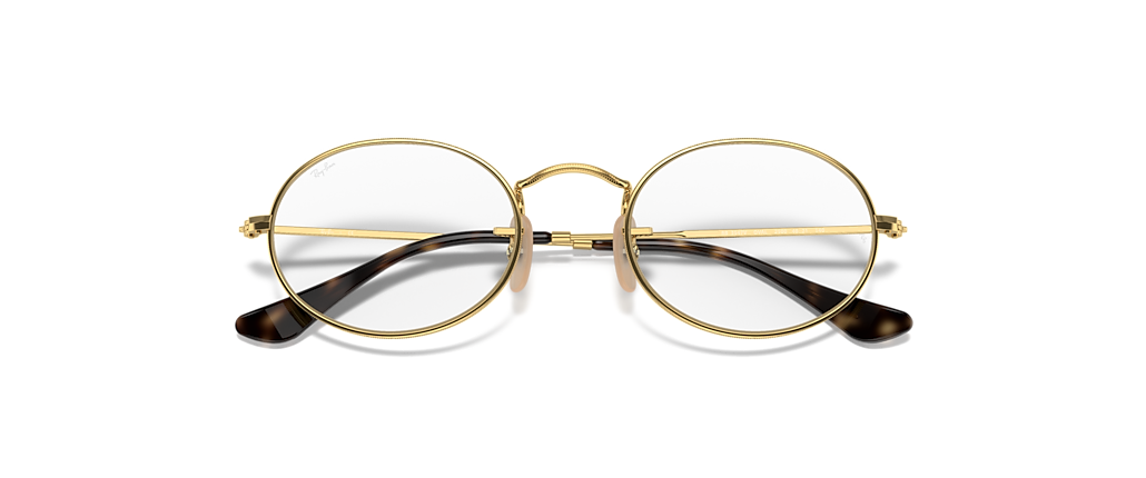 Ray-Ban RB3547V Oval Optics Arista Gold Frames Ray-Ban RB3547V Oval Optics Arista Gold Frames