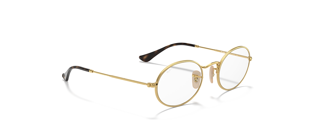 Ray-Ban RB3547V Oval Optics Arista Gold Frames Ray-Ban RB3547V Oval Optics Arista Gold Frames