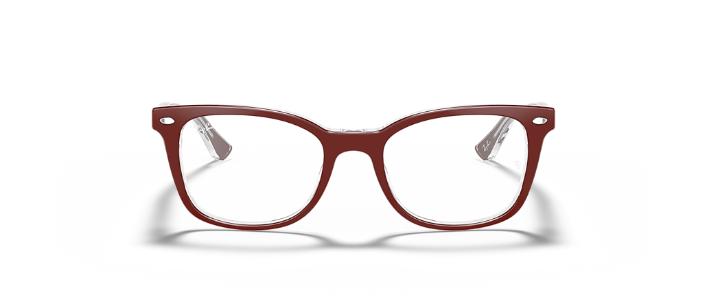 Ray-Ban RB5285 Optics Bordeaux On Transparent Frames Ray-Ban RB5285 Optics Bordeaux On Transparent Frames