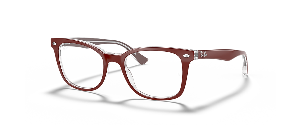 Ray-Ban RB5285 Optics Bordeaux On Transparent Frames Ray-Ban RB5285 Optics Bordeaux On Transparent Frames