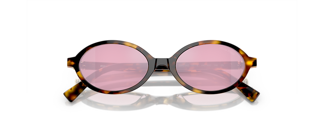 Miu Miu MU 04ZS Honey Havana Sunglasses