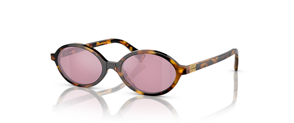 Miu Miu MU 04ZS Honey Havana Sunglasses