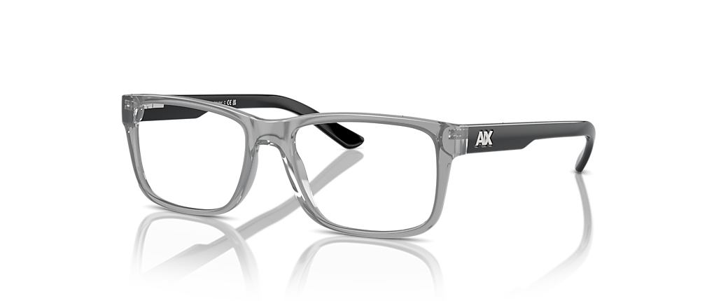 Armani Exchange AX3016 Shiny Transparent Grey Frames Armani Exchange AX3016 Shiny Transparent Grey Frames