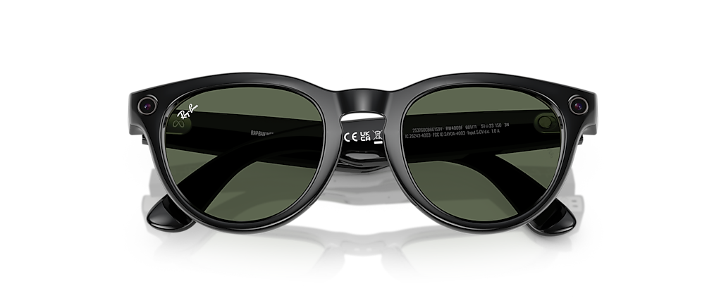 Ray-Ban Ray-Ban | Meta Low Bridge Fit Headliner Black Ray-Ban Meta Smart Glasses
