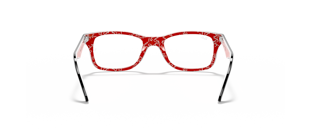 Ray-Ban RB5228 Optics Black On Red Frames Ray-Ban RB5228 Optics Black On Red Frames