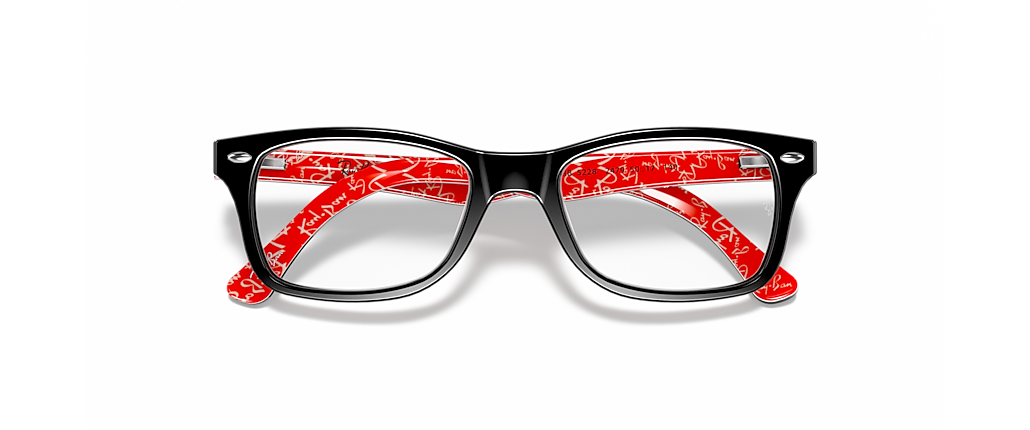Ray-Ban RB5228 Optics Black On Red Frames Ray-Ban RB5228 Optics Black On Red Frames