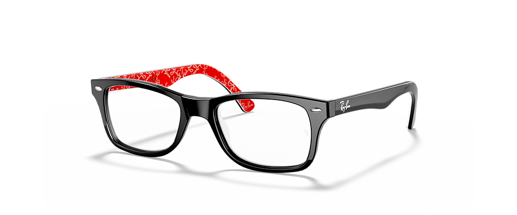 Ray-Ban RB5228 Optics Black On Red Frames Ray-Ban RB5228 Optics Black On Red Frames