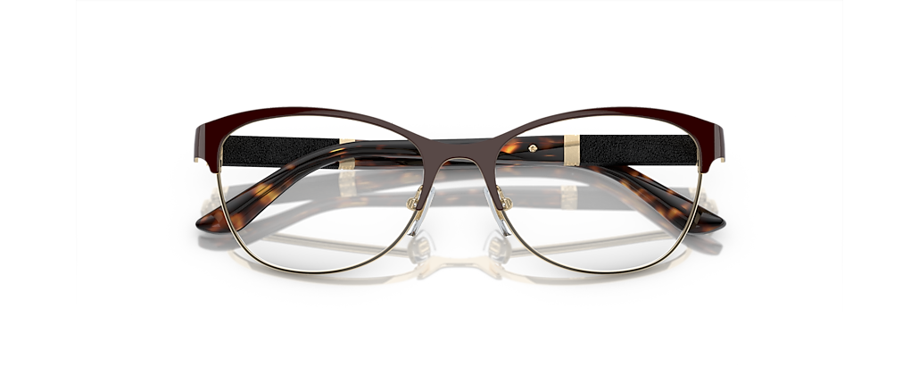 Versace VE1233Q Brown/Pale Gold Frames Versace VE1233Q Brown/Pale Gold Frames