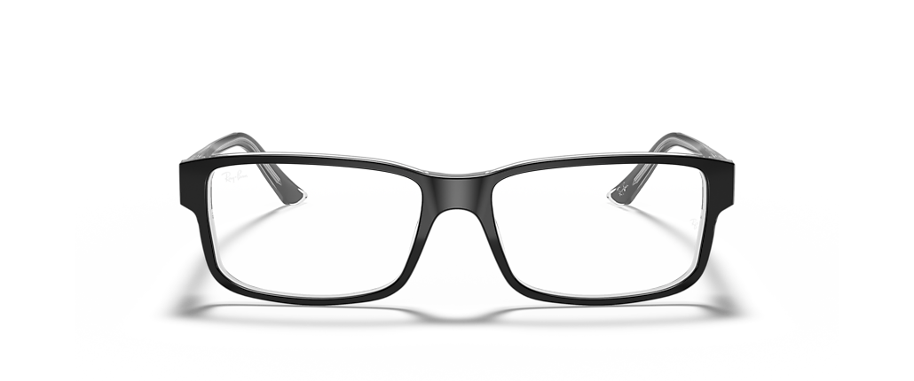 Ray-Ban RB5245 Optics Black On Transparent Frames Ray-Ban RB5245 Optics Black On Transparent Frames