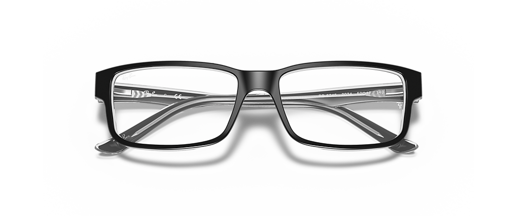 Ray-Ban RB5245 Optics Black On Transparent Frames Ray-Ban RB5245 Optics Black On Transparent Frames