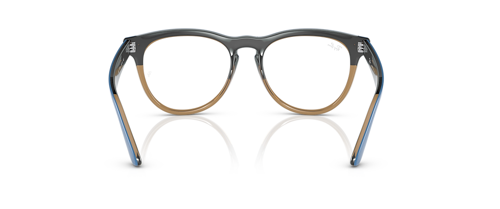 Ray-Ban RB4471V Iris Optics Azure On Transparent Light Brown Frames