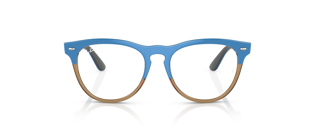 Ray-Ban RB4471V Iris Optics Azure On Transparent Light Brown Frames